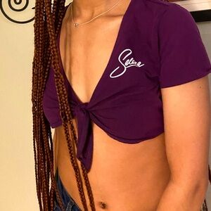 Forever 21 Purple Crop Top